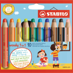 STABILO   Farbrstift Woody 880/10    3in1, 10er Etui