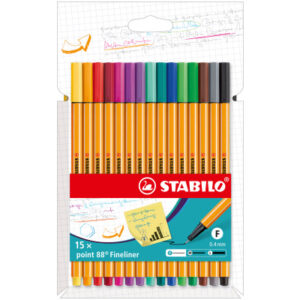 STABILO   Fineliner Point 88       0.4mm 8815-4    Kartonetui             15 Stk.