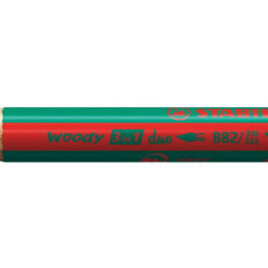 STABILO   Farbstift Woody 3 in 1 2/310-533 Duo, rot/dunkelgrün