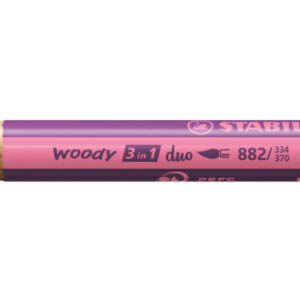 STABILO   Farbstift Woody 3 in 1 2/334-370 Duo, pink/lila