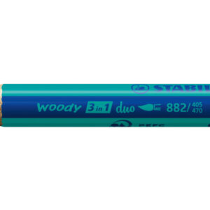 STABILO   Farbstift Woody 3 in 1 2/405-470 Duo, blau/türkis