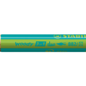 STABILO   Farbstift Woody 3 in 1 2/470-570 Duo, türkis/hellgrün