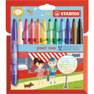 STABILO   Fasermaler power max 980/1201  Etui                  12 Stück