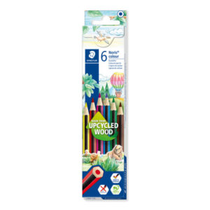STAEDTLER Farbstifte 185C6     upcycled Wood          6 Stück