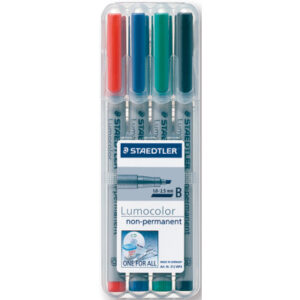 STAEDTLER Lumocolor non-perm.          B 312 WP4   4 Farben ass.