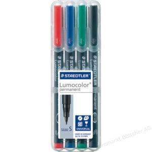 STAEDTLER Lumocolor permanent          S 313-WP4   4 Farben ass.