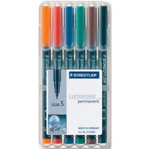 STAEDTLER Lumocolor permanent          S 313-WP6   6 Farben ass.