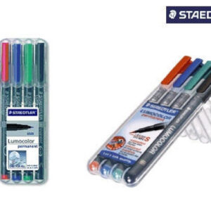 STAEDTLER Lumocolor permanent          B 314 WP4   4 Farben ass.