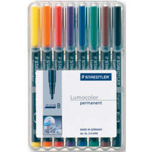 STAEDTLER Lumocolor permanent          B 314 WP8   8 Farben ass.