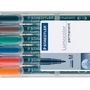 STAEDTLER Lumocolor permanent          M 317-WP6   6 Farben ass.