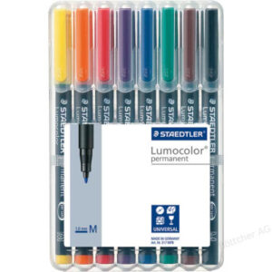 STAEDTLER Lumocolor permanent          M 317 WP8   8 Farben ass.