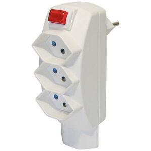 STEFFEN   Abzweigstecker 1499755   weiss                4 Stecker