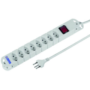 STEFFEN   Steckdosenleiste            3m 20201238S weiss, T13           8 Stecker