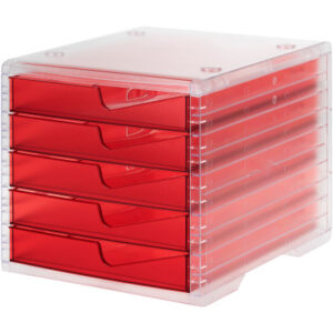 STYRO     Styroswingbox light 275843022 cranberry/transluz.  5 Schubl.