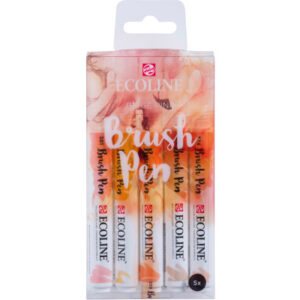 TALENS    Ecoline Brush Pen Set 11509941  beige-rosa             5 Stück