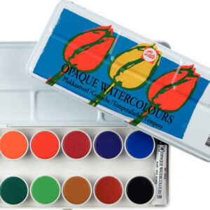 TALENS    Deckfarbe Aquarell Set 9592-0012 12 Farben + 1 Tube weiss