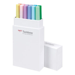 TOMBOW    ABT Dual Brush Pen ABT-12P-2 12er Set Pastelltöne