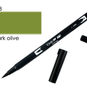 TOMBOW    Dual Brush Pen ABT 158   dunkelolive