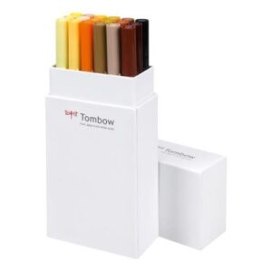 TOMBOW    ABT Dual Brush Pen ABT-18P-3 18er Set Erdtöne