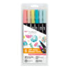 TOMBOW    ABT Dual Brush Pen ABT-6P-4  Candy Colours          6 Stück