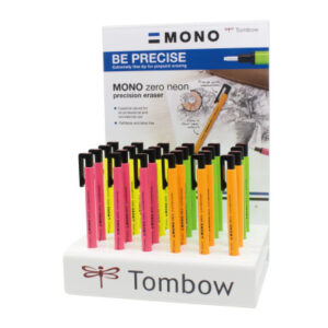 TOMBOW    Radiergummi Mono Zero EH-KU-24P 24 Stück, neon ass.