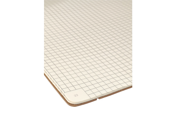 TRANSOTYP senseBook RED RUBBER A5 75020502 kariert, M, 135 Seiten beige – Bild 2