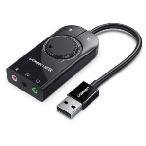 UGREEN    External USB Sound Adapter 40964     15cm, Black