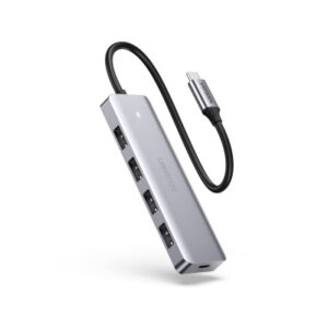 UGREEN    USB-C Hub 4in1, Silver 70336     4xUSB-A