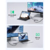 UGREEN    USB-C Hub 6in1, Silver 70411     HDMI,2xUSB-A,SD TF,USB-C PD – Bild 3
