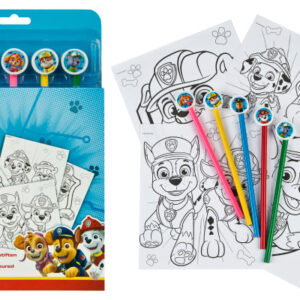 UNDERCOVA Ausmalblock m. 5 Buntstiften PPUT1300  Paw Patrol