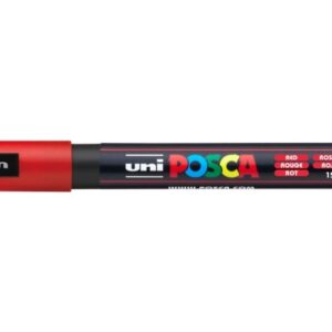 UNI-BALL  Posca Marker         0,9-1,3mm PC-3M     rot, Rundspitze