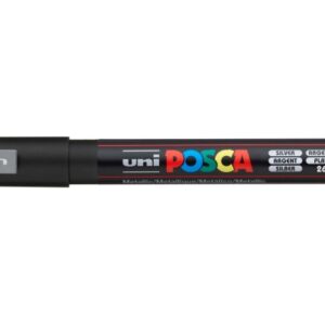 UNI-BALL  Posca Marker         0,9-1,3mm PC-3M     silber, Rundspitze