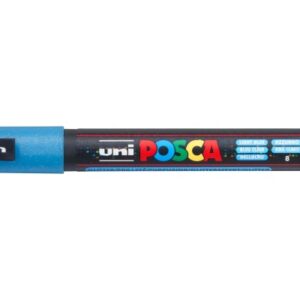 UNI-BALL  Posca Marker         0.9-1.3mm PC-3ML L. glitzer hellblau