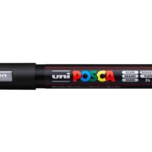 UNI-BALL  Posca Marker         1,8-2,5mm PC-5M     silber, Rundspitze