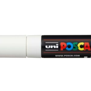 UNI-BALL  Posca Marker               8mm PC-8K     weiss, Keilspitze
