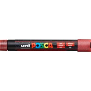 UNI-BALL  Posca Marker         0.9-1.3mm PC3-ML RE glitzer rot