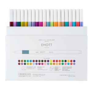 UNI-BALL  Fineliner Emott          0.4mm PEM-SY_4  40 Farben ass.        10 Stück