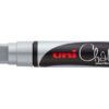 UNI-BALL  Chalk Marker              15mm PWE-17K   silber, Keilspitze – Bild 2