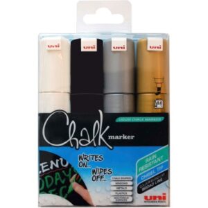 UNI-BALL  Chalk Marker               8mm PWE8K.4C  4 Farben               4 Stück