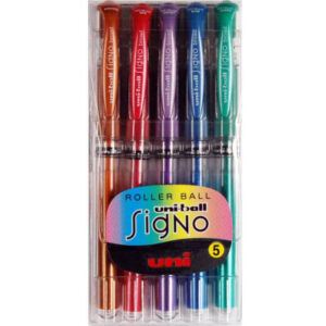 UNI-BALL  Signo Broad             0.65mm UM153MET5 5 Farben metallic