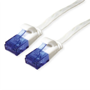 VALUE     Patchkabel flach, CAT.6a   UTP 21.99.206 White, halogenfrei          3m