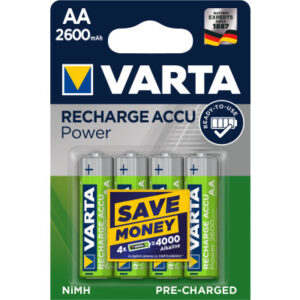 VARTA     Batterie Akku 571610140 R2U, AA/HR6, 2600 mAh, 4 S.