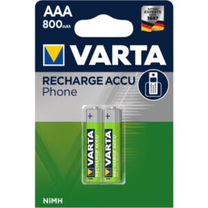 VARTA     Batterie Akku Phone 583981014 T398, AAA/HR03, 2 Stück