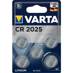 VARTA     Knopfzelle 602510141 CR2025, 5 Stück