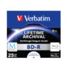 VERBATIM  BD-R   Jewel              25GB 43823     M-Disc IJ print.         5 Pcs