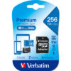 VERBATIM  Micro SDXC Card          256GB 44087     with Adapter Class 10. UHS 1 – Bild 3