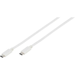 VIVANCO   USB 3.1 Typ C Anschlusskabel 45293     E-Mark USB C-St weiss 1m