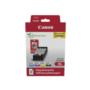 CANON     Ink Photo Value Pack XL  BKCMY CLI-571VALPIXMA MG5750              11ml