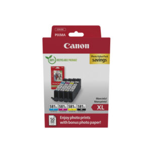 CANON     Photo Valuepack XL       BKCMY CLI-581XL Pixma TR7550           4x8.3ml