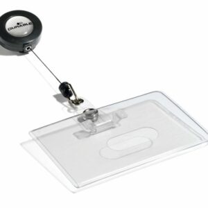 DURABLE   Namensschild für Badge 85x54mm 801619    10 Stück      ausziehbar -80cm